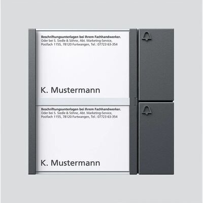 Módulo de portero Siedle TM 612-2 DG - Gris Módulo de portero Siedle TM 612-2 DG - Gris