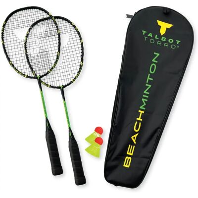 Talbot-Torro Beachminton Set - Leicht, Windbeständig, 2 Schläger & Federn Talbot-Torro Beachminton Set - Leicht, Windbeständig, 2 Schläger & Federn