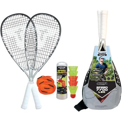 Talbot-Torro Speed Badminton Set - Graphite Rackets & LED Shuttle Talbot-Torro Speed Badminton Set - Graphite Rackets & LED Shuttle