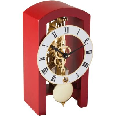 Hermle 23015-360721 Red Skeleton Table Clock Hermle 23015-360721 Red Skeleton Table Clock