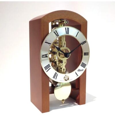 Hermle 23015-160721 Orologio da Tavolo Marrone Scuro - Movimento Scheletrato Hermle 23015-160721 Orologio da Tavolo Marrone Scuro - Movimento Scheletrato