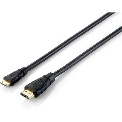 Câble HDMI Equip 119307 - 2m, HDMI Type A à C, Noir - Publicité Câble HDMI Equip 119307 - 2m, HDMI Type A à C, Noir - Publicité