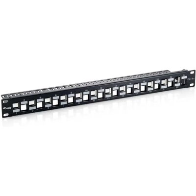 Equip 769324 Patch Panel - 24 Ports 1U Schwarz Equip 769324 Patch Panel - 24 Ports 1U Schwarz