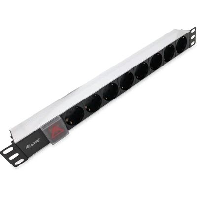 Equip 333293 Power Distribution Unit - 8 Uttak - 1U - Aluminium - Svart, Sølv Equip 333293 Power Distribution Unit - 8 Uttak - 1U - Aluminium - Svart, Sølv