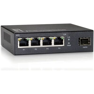 Switch de Red LevelOne GEU-0521 - Gigabit Ethernet No Gestionado - Gris Switch de Red LevelOne GEU-0521 - Gigabit Ethernet No Gestionado - Gris