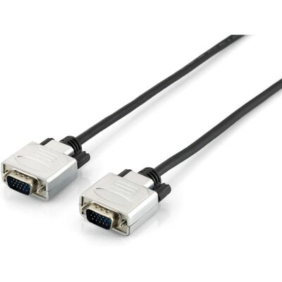 Equip 118815 VGA kábel - 15m - Fekete - Kettős árnyékolás - HD-15 Equip 118815 VGA kábel - 15m - Fekete - Kettős árnyékolás - HD-15
