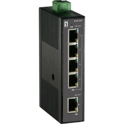 LevelOne IES-0500 5-Port unmanaged Ethernet Switch - DIN-Schiene LevelOne IES-0500 5-Port unmanaged Ethernet Switch - DIN-Schiene