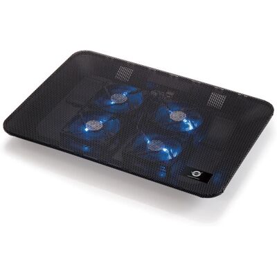 Conceptronic Podložka na Chlazení Notebook - 4 Tiché Ventilátory - Černá Conceptronic Podložka na Chlazení Notebook - 4 Tiché Ventilátory - Černá