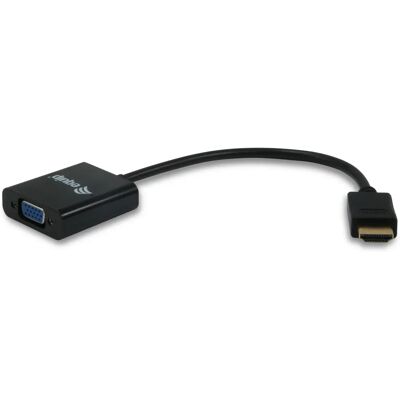 Adaptador HDMI para VGA com áudio Equip 11903607 - Preto Adaptador HDMI para VGA com áudio Equip 11903607 - Preto