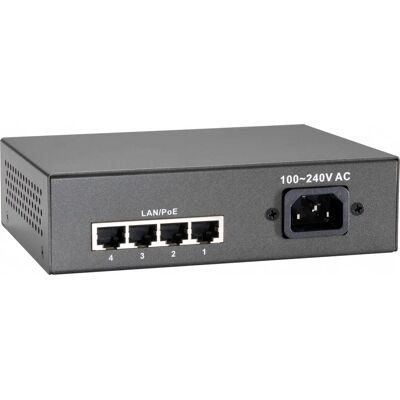LevelOne FEP-0511 Netzwerkswitch - 5 Ports PoE+ - Grau LevelOne FEP-0511 Netzwerkswitch - 5 Ports PoE+ - Grau
