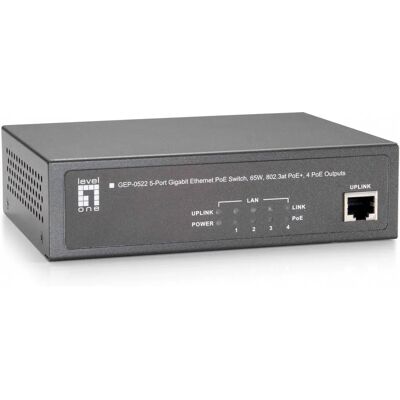Switch Gigabit Ethernet PoE LevelOne GEP-0522 Switch Gigabit Ethernet PoE LevelOne GEP-0522