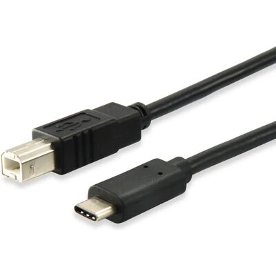 Equip 12888207 USB-Kabel - 1 m, Schwarz, USB-C zu USB-B Equip 12888207 USB-Kabel - 1 m, Schwarz, USB-C zu USB-B