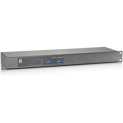 Switch di Rete LevelOne FEP-1601W150 - 16 Porte, PoE, Montaggio a Rack Switch di Rete LevelOne FEP-1601W150 - 16 Porte, PoE, Montaggio a Rack