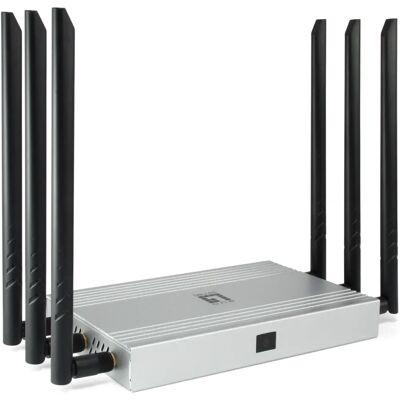 Ponto de acesso Wi-Fi de banda dupla LevelOne WAP-8021 - 1200 Mbps Ponto de acesso Wi-Fi de banda dupla LevelOne WAP-8021 - 1200 Mbps