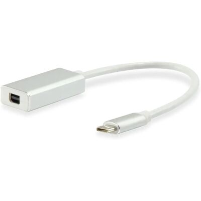 Equip USB C Mini DisplayPort Adapter - 4K - Vit - USB-grafik Equip USB C Mini DisplayPort Adapter - 4K - Vit - USB-grafik