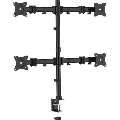 Soporte Monitor Equip 650117 - Ajustable, 4 monitores, Negro Soporte Monitor Equip 650117 - Ajustable, 4 monitores, Negro