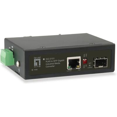 LevelOne IGC-0101 Gigabit Media Converter - RJ-45/SFP LevelOne IGC-0101 Gigabit Media Converter - RJ-45/SFP