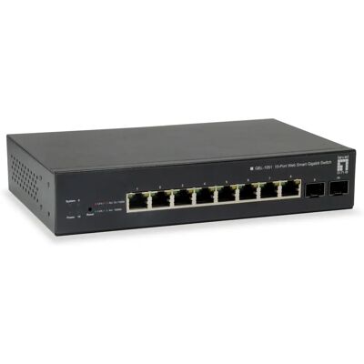 LevelOne GEP-1051 Switch Gestionado PoE Gigabit - 10 Puertos, 70W LevelOne GEP-1051 Switch Gestionado PoE Gigabit - 10 Puertos, 70W