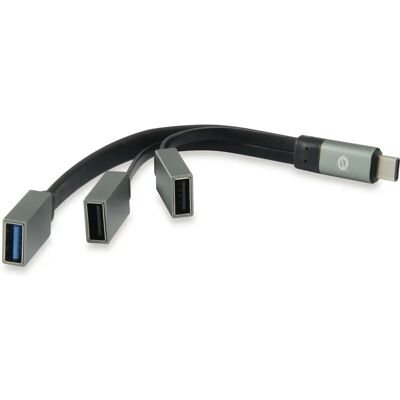 Conceptronic HUBBIES01G USB-C Hub - 3 Ports - Grau Conceptronic HUBBIES01G USB-C Hub - 3 Ports - Grau