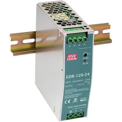 LevelOne POW-4841 Netzteil - 120W, DIN-Schiene, Weiß & Silber LevelOne POW-4841 Netzteil - 120W, DIN-Schiene, Weiß & Silber