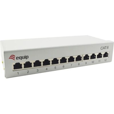 Equip 227363 Patch Panel - 12 Ports Cat6 Gigabit Ethernet 1U Blanc - Publicité Equip 227363 Patch Panel - 12 Ports Cat6 Gigabit Ethernet 1U Blanc - Publicité
