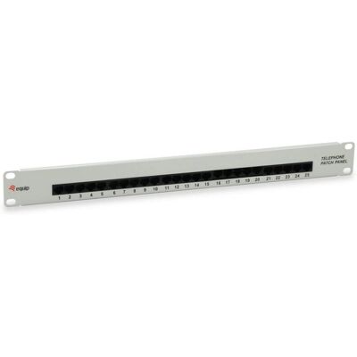 Equip 125296 Pannello patch - Grigio chiaro - 1U - 19" - RJ-45 x 25 Equip 125296 Pannello patch - Grigio chiaro - 1U - 19" - RJ-45 x 25