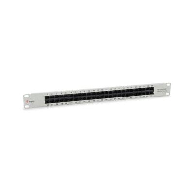Equip 125297 Rack-Patchpanel - 50 RJ-45 Ports - Hellgrau - 1U Equip 125297 Rack-Patchpanel - 50 RJ-45 Ports - Hellgrau - 1U