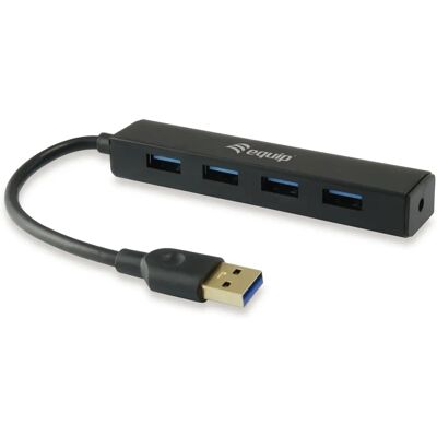 Equip 128953 USB-hub - 4 poorten, USB 3.0, Zwart Equip 128953 USB-hub - 4 poorten, USB 3.0, Zwart