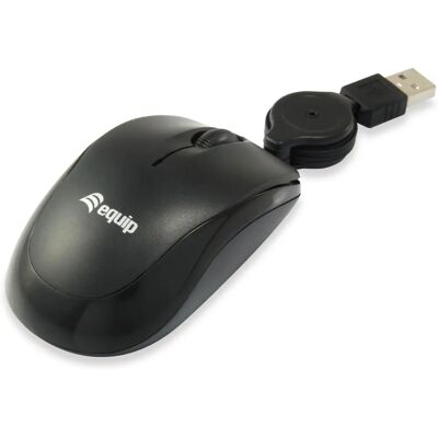 Equip 245103 Maus - Optisch 1000 DPI - Ambidextrös USB Reise Maus Equip 245103 Maus - Optisch 1000 DPI - Ambidextrös USB Reise Maus