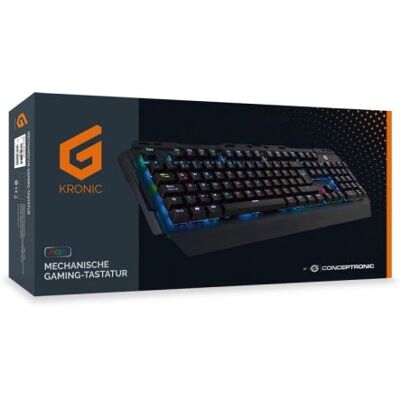 Clavier Mécanique RGB QWERTZ Allemand de Conceptronic - Publicité Clavier Mécanique RGB QWERTZ Allemand de Conceptronic - Publicité