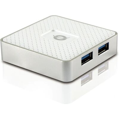 Conceptronic HUBBIES03W USB Hub - 4 Portas, 5000 Mbit/s, Branco Conceptronic HUBBIES03W USB Hub - 4 Portas, 5000 Mbit/s, Branco