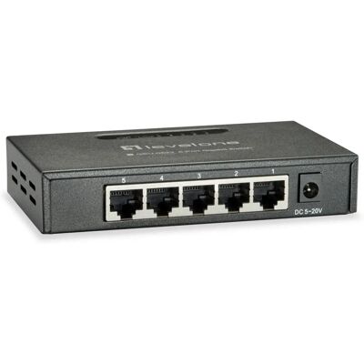 Switch di Rete LevelOne GEU-0523 - 5 Porte Gigabit Ethernet Switch di Rete LevelOne GEU-0523 - 5 Porte Gigabit Ethernet