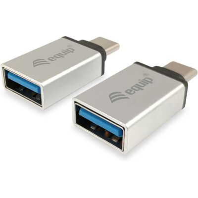Equip 133473 Adattatore USB C a USB - Argento - 2 pezzi - Adattatore di cavo Equip 133473 Adattatore USB C a USB - Argento - 2 pezzi - Adattatore di cavo