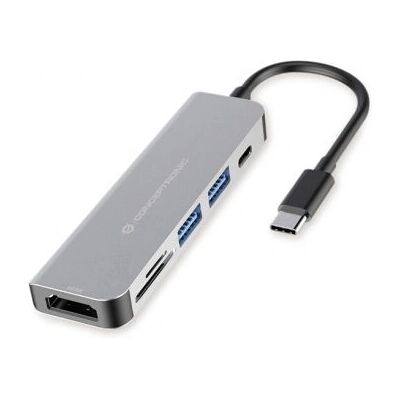 Conceptronic DONN02G Station d'accueil - USB-C Aluminium - Publicité Conceptronic DONN02G Station d'accueil - USB-C Aluminium - Publicité