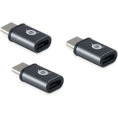 Conceptronic DONN05G Adaptador USB-C a Micro USB - Pack de 3 Conceptronic DONN05G Adaptador USB-C a Micro USB - Pack de 3