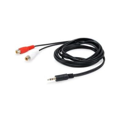 Cavo audio Equip 147093 - 250m - 2x RCA - 3,5mm Maschio - Nero Cavo audio Equip 147093 - 250m - 2x RCA - 3,5mm Maschio - Nero