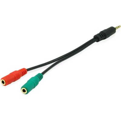 Cavo audio nero 1,5m Equip 147943 - Stereo 3,5mm Cavo audio nero 1,5m Equip 147943 - Stereo 3,5mm