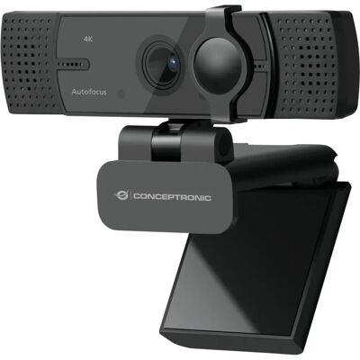 Conceptronic AMDIS08B 4K Webcam - Autofokus, 120° Weitwinkel, Doppelmikrofone Conceptronic AMDIS08B 4K Webcam - Autofokus, 120° Weitwinkel, Doppelmikrofone