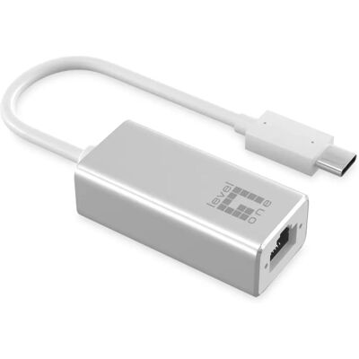 LevelOne USB-0402 Gigabit USB-C Netzwerkadapter - Silber LevelOne USB-0402 Gigabit USB-C Netzwerkadapter - Silber