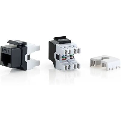 Equip 76921007201 Network Module - Flat Black - Cat6 Keystone Equip 76921007201 Network Module - Flat Black - Cat6 Keystone