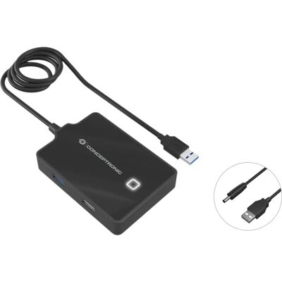 Conceptronic Hubbies 10B USB-Hub - Schwarz Conceptronic Hubbies 10B USB-Hub - Schwarz