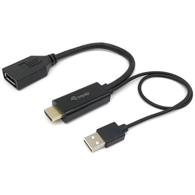 Adaptador HDMI a DisplayPort Equip 119039 - 15cm Negro Adaptador HDMI a DisplayPort Equip 119039 - 15cm Negro