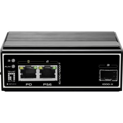 LevelOne IGP-0310 Netwerkswitch - Gigabit PoE Wandmontage LevelOne IGP-0310 Netwerkswitch - Gigabit PoE Wandmontage