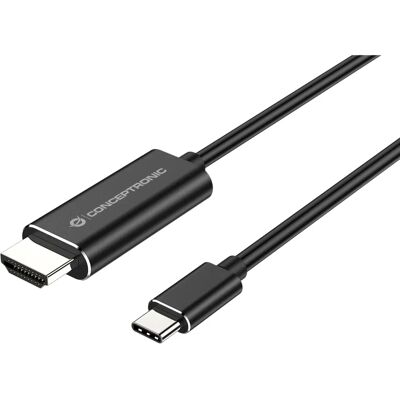 Cablu USB-C la HDMI Conceptronic ABBY04B 2 m - Adaptor video Cablu USB-C la HDMI Conceptronic ABBY04B 2 m - Adaptor video