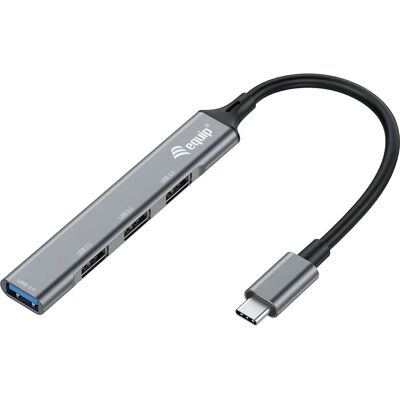 Equip 128961 USB Hub Type-C 4-poort 5000 Mbit/s Equip 128961 USB Hub Type-C 4-poort 5000 Mbit/s