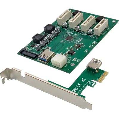 Conceptronic EMRICK10G - PCIe x1 auf 4x PCIe x1 Adapter - Intern Conceptronic EMRICK10G - PCIe x1 auf 4x PCIe x1 Adapter - Intern