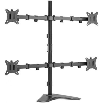 Support Moniteur Equip 650127 - 4 Écrans, Réglable, Noir - Publicité Support Moniteur Equip 650127 - 4 Écrans, Réglable, Noir - Publicité