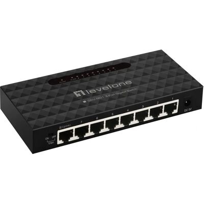 Switch Ethernet Gigabit géré LevelOne GEU-0821 - 8 Ports - Publicité Switch Ethernet Gigabit géré LevelOne GEU-0821 - 8 Ports - Publicité