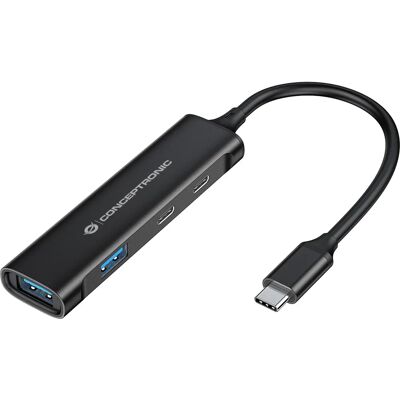 Conceptronic HUBBIES12B USB-Hub - Schwarz - USB 3.2 Gen 1 - 4 Anschlüsse Conceptronic HUBBIES12B USB-Hub - Schwarz - USB 3.2 Gen 1 - 4 Anschlüsse