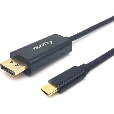 Câble Adaptateur Equip USB-C à DisplayPort - 1m - Gris - Publicité Câble Adaptateur Equip USB-C à DisplayPort - 1m - Gris - Publicité